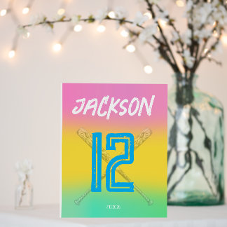 Neon Baseball Colorful Sport Birthday Party Custom Foam Board