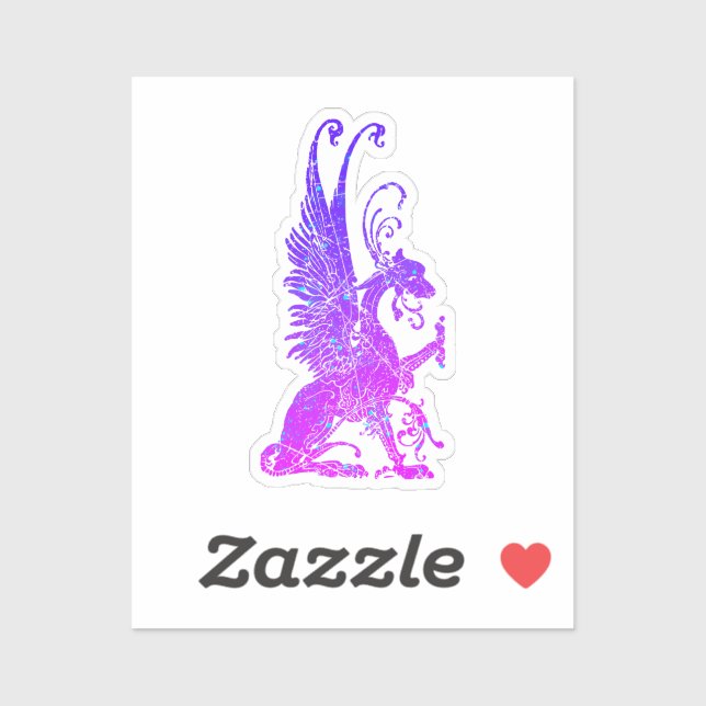Neon Basilisk Monster Symbol Dragon Ancient Beast Sticker (Sheet)