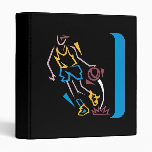 Neon Basketball 3 Ring Binder