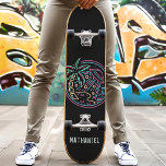 Neon Beach Alien Invasion Funny Personalized Name Skateboard<br><div class="desc">Neon Beach Alien Invasion Funny Personalized Name skateboard</div>