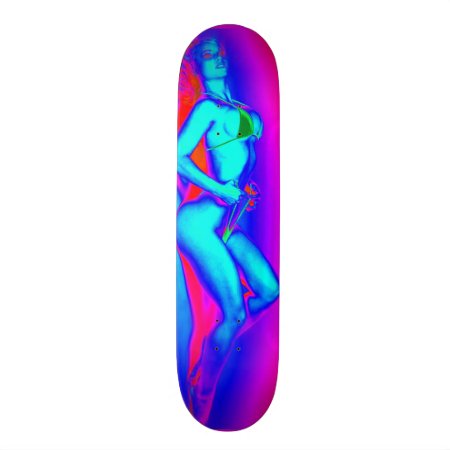 Neon Beach Bikini Skateboard