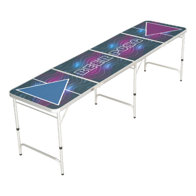 Neon Beer Pong Table (Angled)