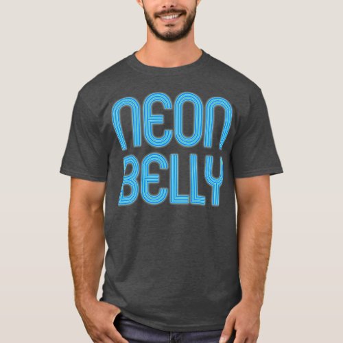 Neon Belly Blue Brazilian Jiu Jitsu for BJJ Cool G T_Shirt