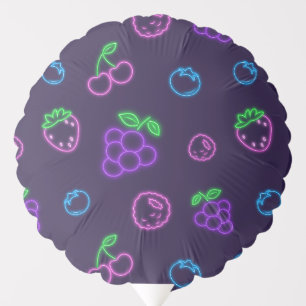 Neon Berry Pattern Balloon