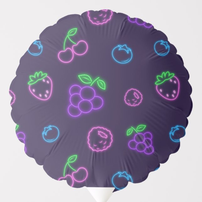 Neon Berry Pattern Balloon (Front)