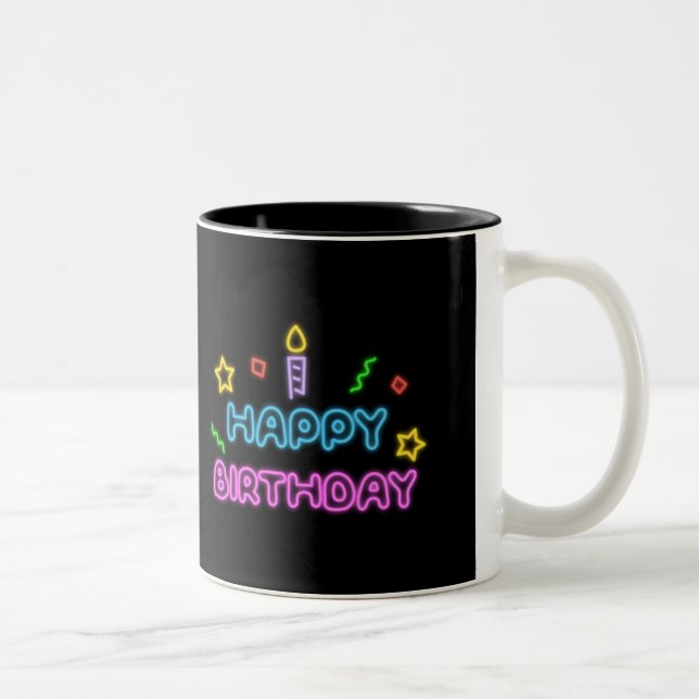 Neon birthday mug (Right)