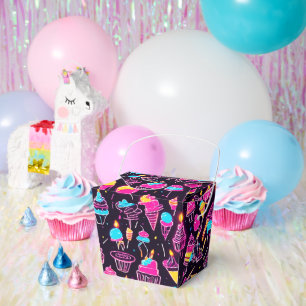 Neon Birthday Sweets Favor Boxes