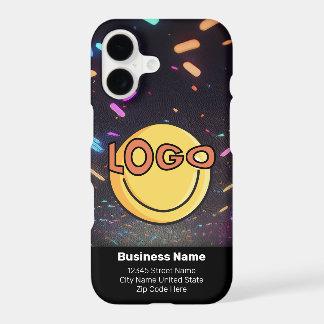 Neon Black Nightlife Events Business Branding iPhone 17 Case