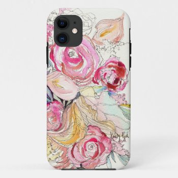 Neon Blooms Iphone Case by momentaldesigns at Zazzle