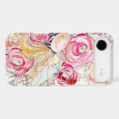 Neon Blooms iPhone Case (Back (Horizontal))