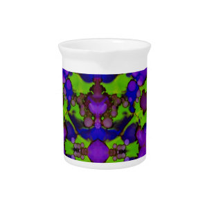 Neon Bloomstorm Beverage Pitcher