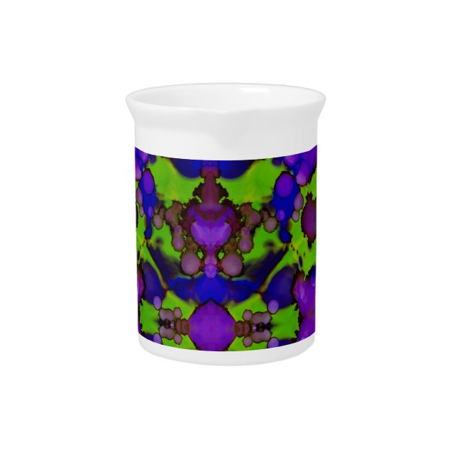 Neon Bloomstorm Beverage Pitcher (Front)