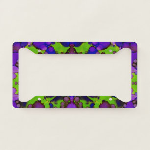 Neon Bloomstorm License Plate Frame