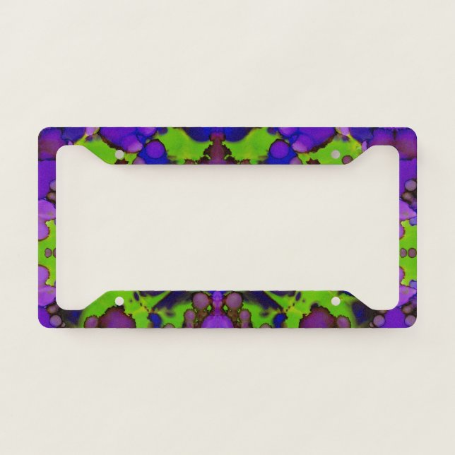 Neon Bloomstorm License Plate Frame (Front)