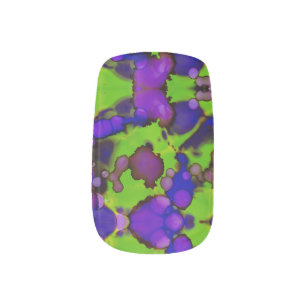 Neon Bloomstorm Minx Nail Art