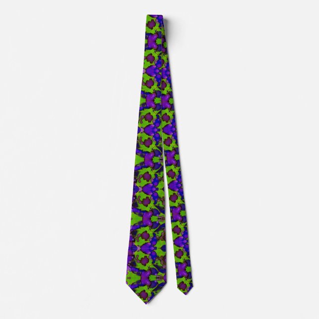 Neon Bloomstorm Neck Tie (Front)