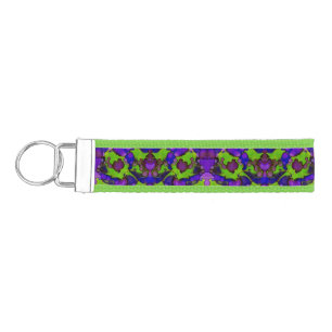 Neon Bloomstorm Wrist Keychain