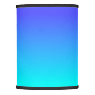 Neon Blue and Bright Neon Aqua Ombré Shade Color F Lamp Shade
