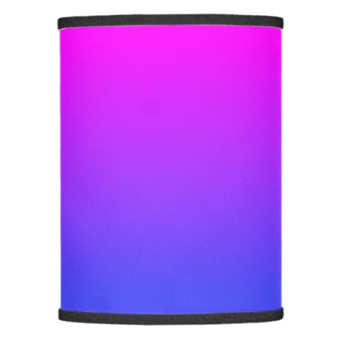 Neon Blue and Hot Pink Ombr Shade Color Fade Lamp Shade