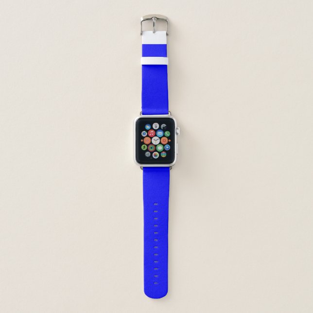 Neon Blue Apple Watch Band (Front)