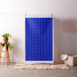 Neon Blue Binary Abstract Fabric