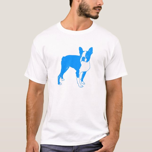 Neon Blue Boston T-Shirt (Front)
