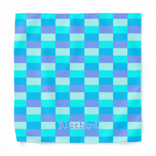 Neon Blue Color Pattern Bandana