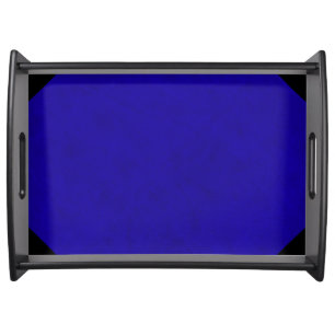 Neon Blue Color Velvet Custom Home Casino Serving Tray