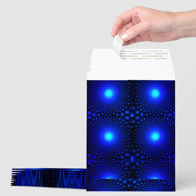 Neon Blue Dots Shipping Envelope Mailers (Multiple)