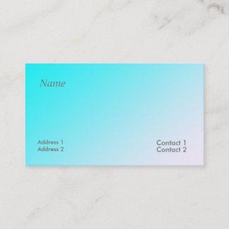 neon blue gradient business card