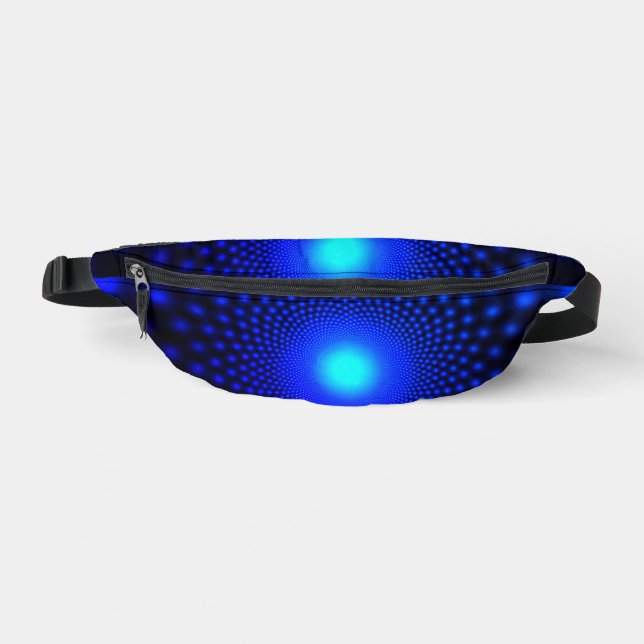 Neon Blue Lights Fanny Pack (Front)
