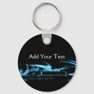 Neon Blue Limosine Manage this category Keychain