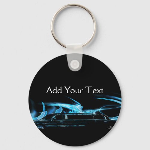 Neon Blue Limosine Manage this category Keychain