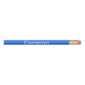 Neon Blue Personalized Pencil