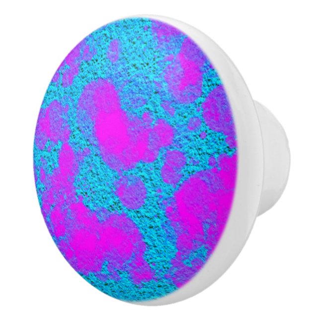 Neon Blue Pink Texture Knob (Right)