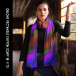 Neon Blue Purple Green Orange Abstract Long Scarf<br><div class="desc">Neon Blue Purple Green Orange Abstract Pattern Long Scarf. Artwork in bright neon colors gives off a unique design that a special someone will enjoy receiving as a gift. Contact me here or at admin@giftsyoutreasure.com View all my shops here https://bit.ly/SandyspiderStores</div>
