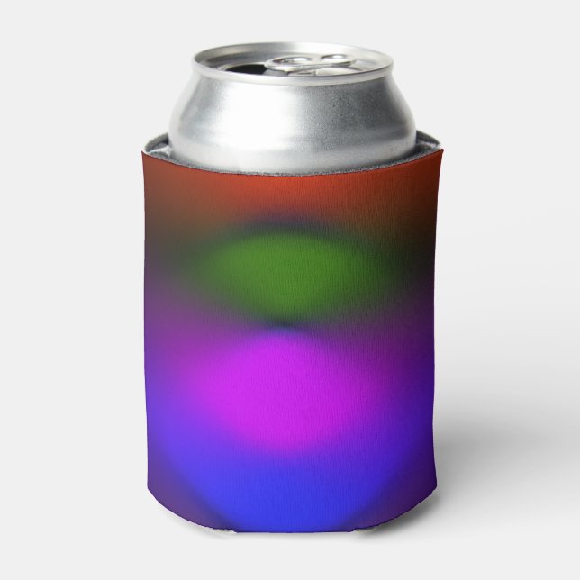 Neon Blue, Purple, Green, Orange Can Cooler (Can Front)