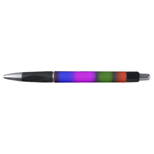 Neon Blue Purple Green Orange Rubber Grip Pen