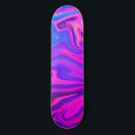 Neon Blue Purple Pink Abstract Pattern Skateboard<br><div class="desc">Neon Blue Purple Pink Abstract Pattern</div>
