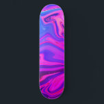 Neon Blue Purple Pink Abstract Pattern Skateboard<br><div class="desc">Neon Blue Purple Pink Abstract Pattern</div>