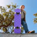 Neon Blue Smile Pattern Skateboard<br><div class="desc">Neon Blue Smile Pattern Skateboard</div>