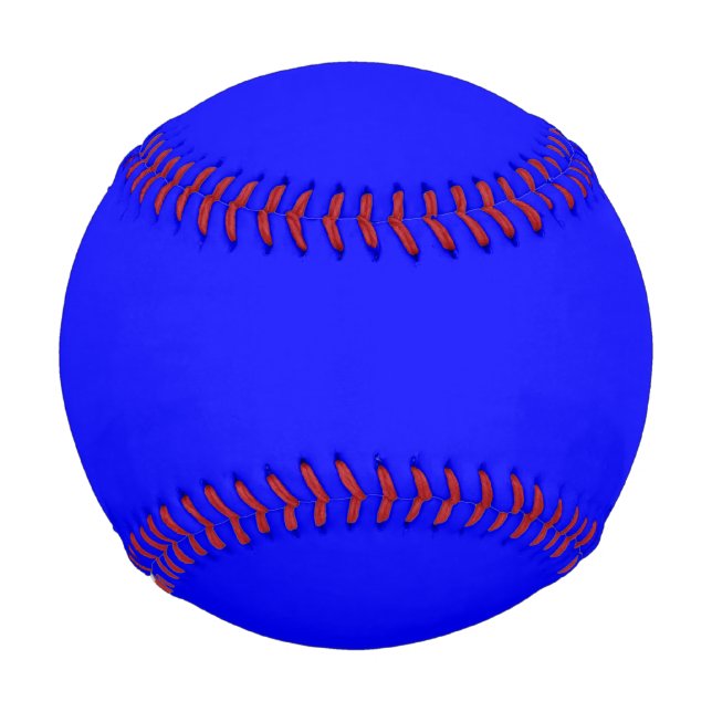 Neon Blue Solid Color Baseball (Front)