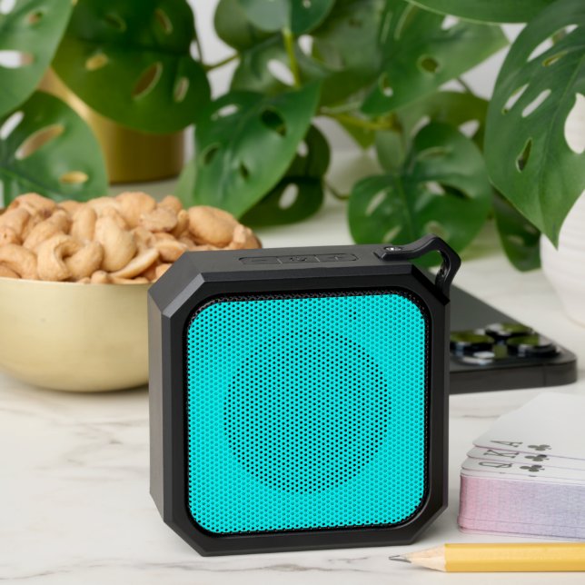 Neon Blue Solid Color | Classic Bluetooth Speaker (Insitu(Table))