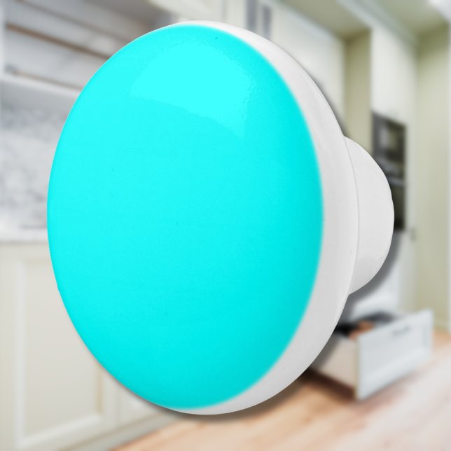 Neon Blue Solid Color | Classic Ceramic Knob (Creator Uploaded)