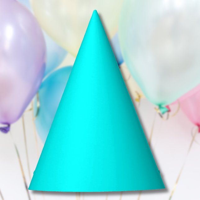 Neon Blue Solid Color | Classic Party Hat (Creator Uploaded)