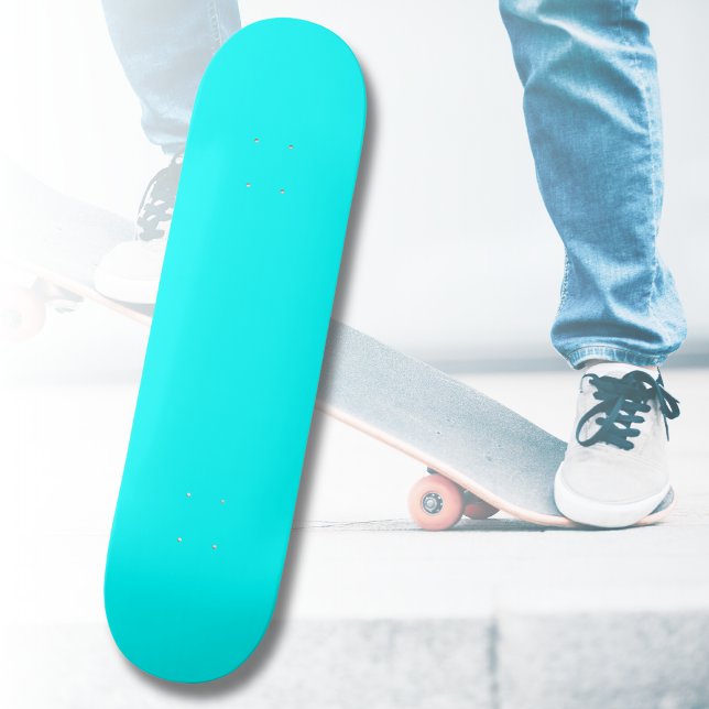 Neon Blue Solid Color | Classic Skateboard (Creator Uploaded)