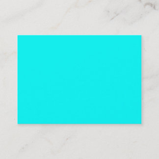 Neon Blue Teal Light Bright Fashion Color Trend Business Card