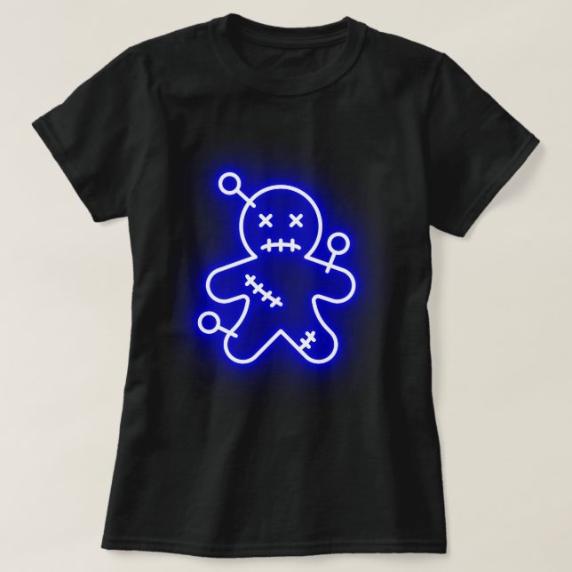 Neon Blue Voo Doo Women's T-Shirt (Design Front)