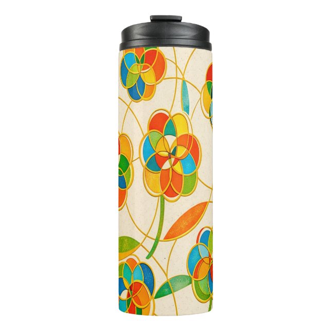 Neon Botanical Thermal Tumbler (Front)