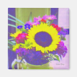 Neon Bouquet Magnet